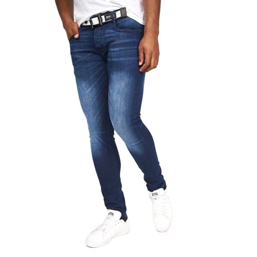 Crosshatch Mens Barbeck Slim Jeans / Dark Wash